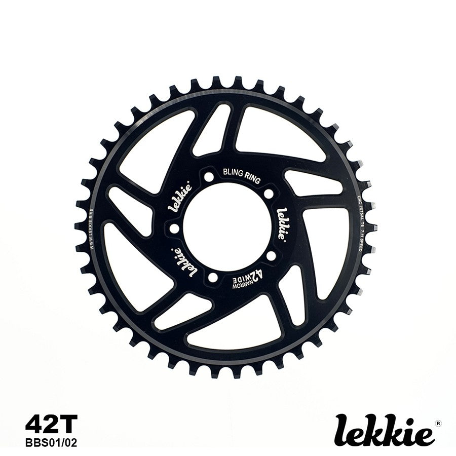 Bafang steel offset chainring upgrade for BBS01 and BBS02 mid-drive motors