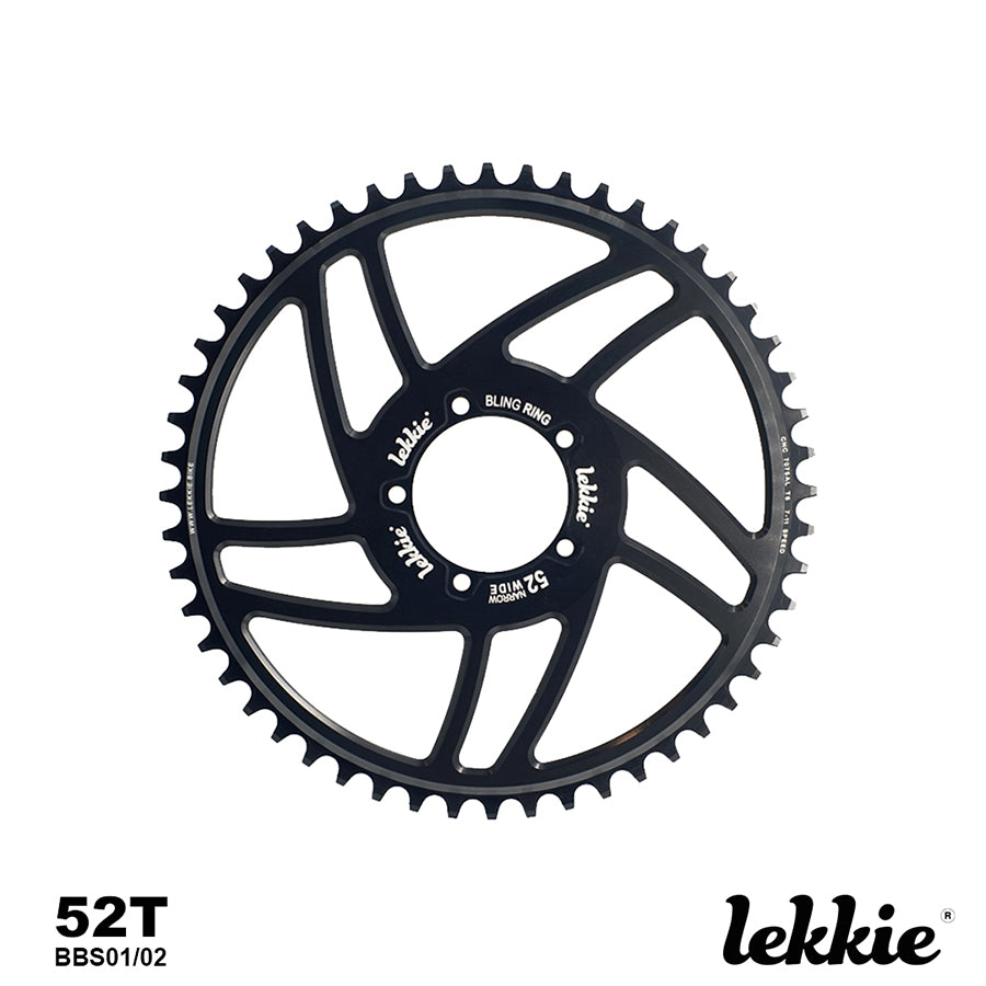 Bafang steel offset chainring upgrade for BBS01 and BBS02 mid-drive motors